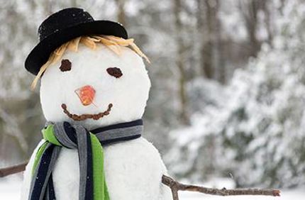 Snowman Winter Scene